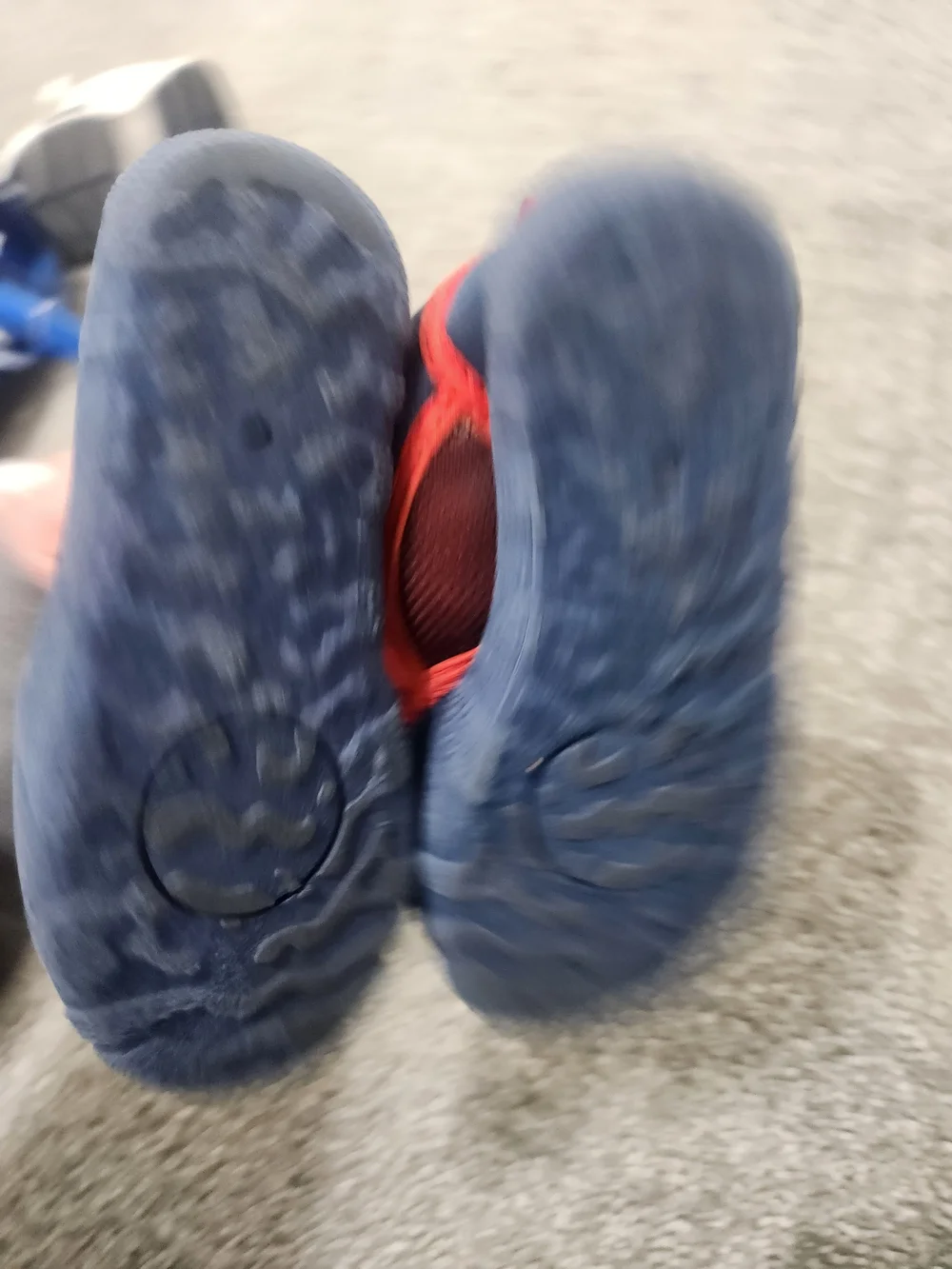 Kids Navy and Red Toy Story Water Shoes Size 7-8